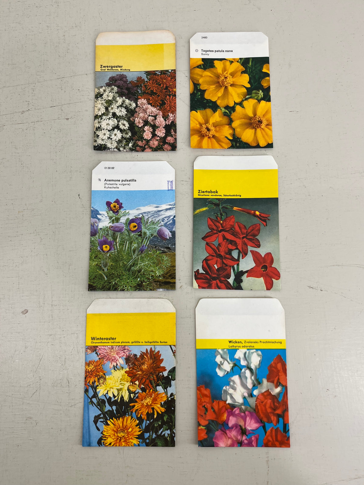Vintage German Flower Seed Packets