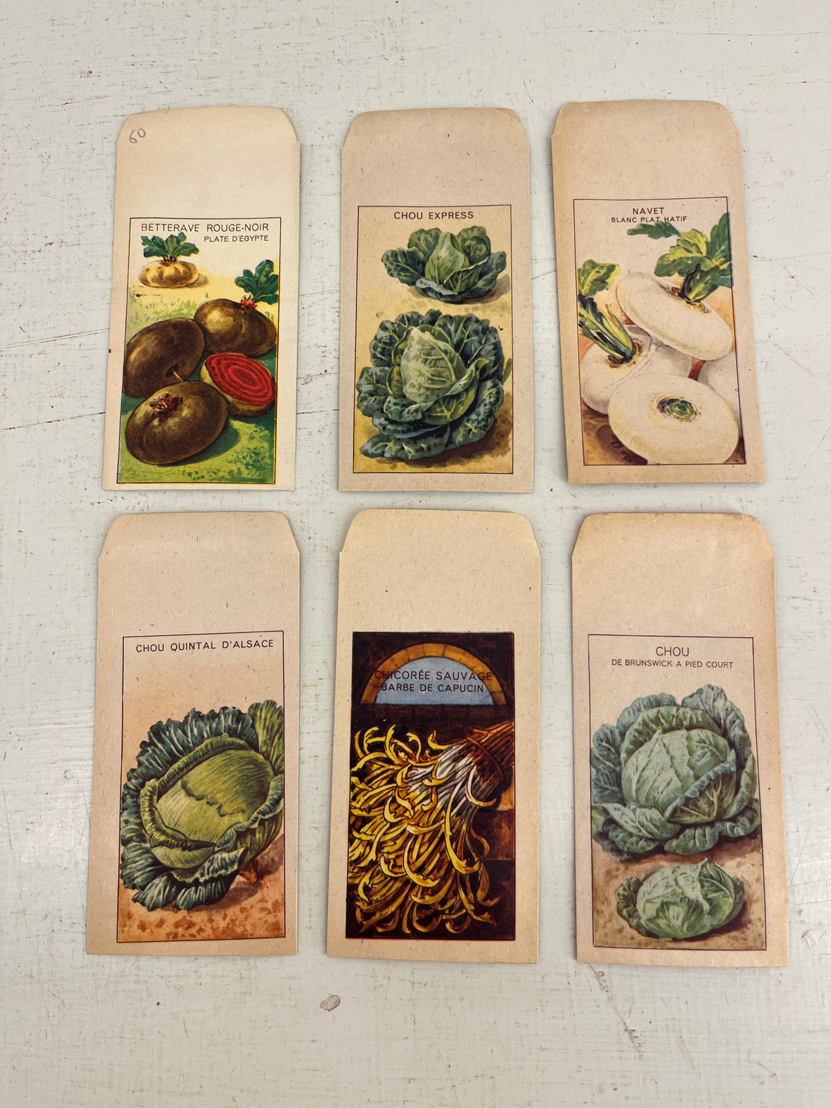 Vintage French Vegetable Seed Packets
