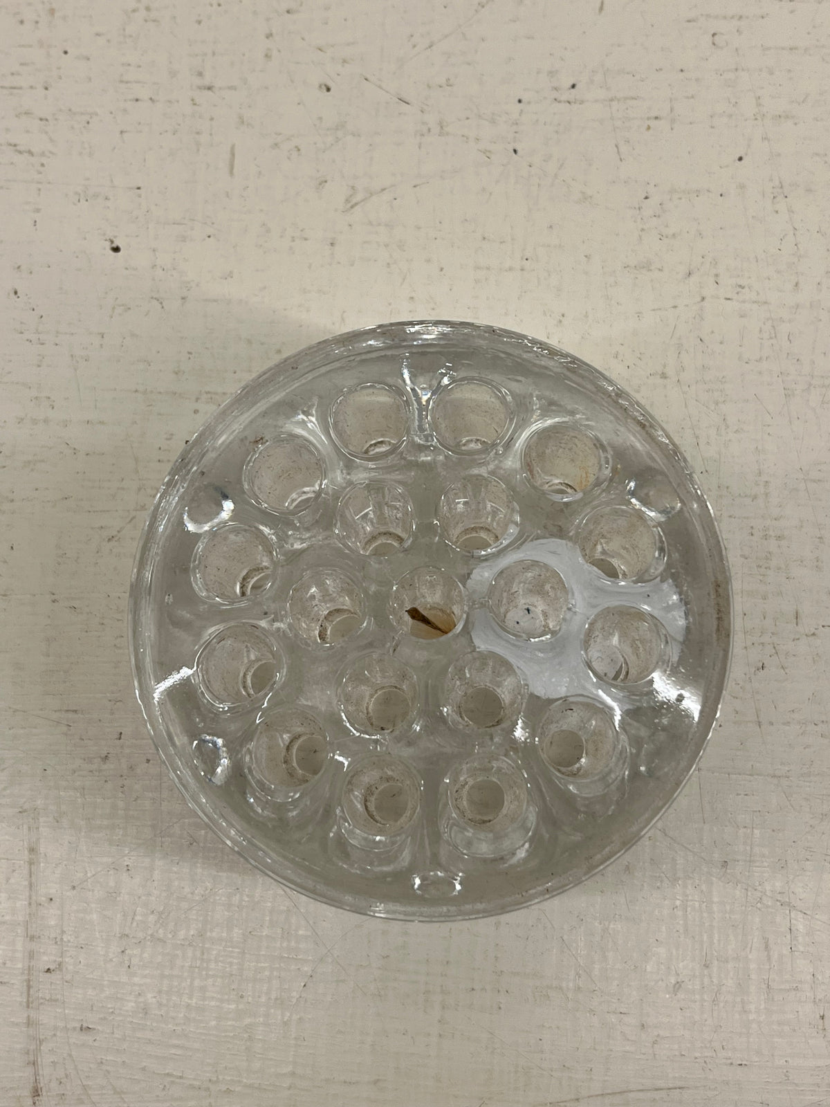 Vintage Glass Flower Frog