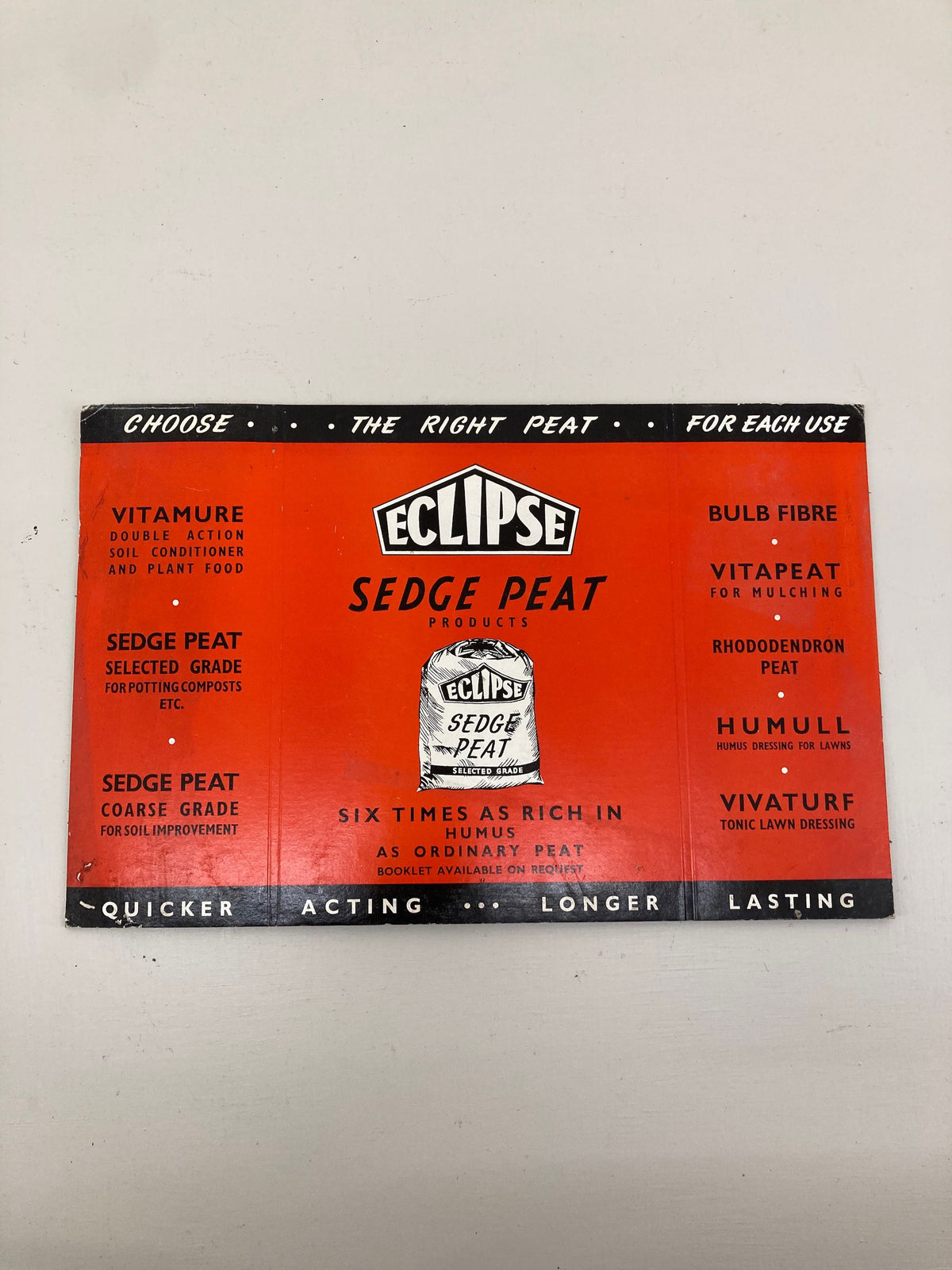 Eclipse Sedge Peat Sales Card