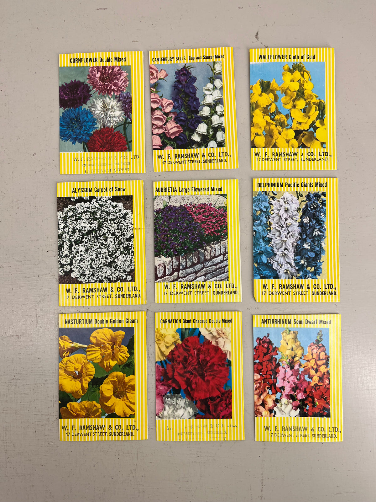 English Flower Seed Packets